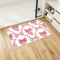 thumbnail image 3 of BKER Cute Bow Bath Mat Absorbent Bathroom Rug Washable Decorative Floor Mat For Hallway Bedroom Living Room, 3 of 6