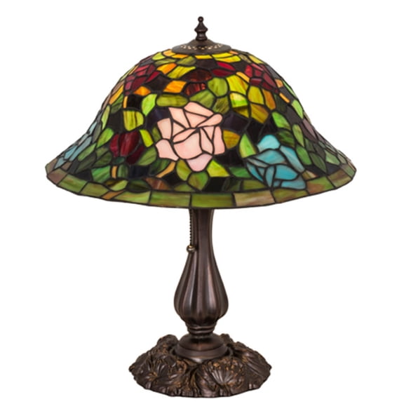 18.5"H Tiffany Rosebush Table Lamp