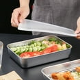 thumbnail image 2 of 1 Set of Barbecue Pan Camping Grilling Pan Multi-function Stainless Steel Draining Pan, 2 of 9