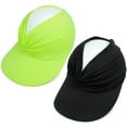 thumbnail image 6 of 2 Packs Womens Sun Visor Hat Wide Brim Summer UPF 50+ UV Protection Beach Sport Cap, 6 of 8