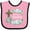 Pink and Black, variant on Inktastic It's My 1st Easter with Cross and Flowers Boys or Girls Baby Bib