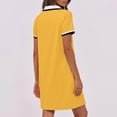 thumbnail image 6 of Womens Polos Dresses Casual Summer Shirts Dress Short Sleeve V Neck Tennis Golf Mini Shift Dresses 2025 Fashion Vacation Travel Skirts Outfit, 6 of 9