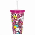 thumbnail image 3 of Hello Kitty 16oz Double Wall Plastic Tumbler with Straw, 3 of 3