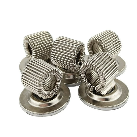 Portalápices De Acero Inoxidable, Clips Adhesivos Fuertes Con Bucle De Resorte Ajustable, Se Adapta A Bolígrafos De Cualquier Tamaño, Uso En Casa, Oficina, Cocina, Coche, Paquete De 5