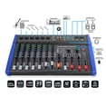 thumbnail image 3 of Mezcladora Profesional 8 Canales Bluetooth Eqz Steelpro, 3 of 5