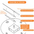 thumbnail image 1 of Clock Mechanisms Kit Quartz Movement Hands Large Wall Clocks Classroom Bedroom Machinery Watch Table Sweep Timepiece Clockwork DIY Repair Parts, 1 of 8
