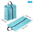 thumbnail image 2 of Uxcell Shoe Bags for Travel, Portable Shoe Bag with Zipper for Travel, Sky Blue 3 Pack, 2 of 5