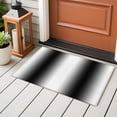 thumbnail image 4 of White Black Washable Area Rug 2x3 Gradient Modern Art Ombre Low-Profile Area Rugs with Non Slip Backing Indoor Floor Carpet for Entrance Living Room Bedroom Home Office, 4 of 9