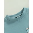 thumbnail image 5 of TSEXIEFOOFU Infant Boys Summer Clothes Outfits Crew Neck Short Sleeve Pocket T-Shirts and Cow Head Print Elastic Waist Shorts 2Pcs Suit, 5 of 9