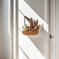 thumbnail image 4 of Jiibva Wood Doorbell Decorative Cat Doorbell Wood Wind Chimes Door Bell Room Decor Home Entrance Door Bell for Store, Restaurant, 4 of 7
