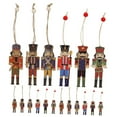 thumbnail image 5 of HIAKDOFT 18Pcs Miniature Nutcracker Ornaments Assorted Color 3.7X1.2in Wooden Soldier for Home Decor, 5 of 8