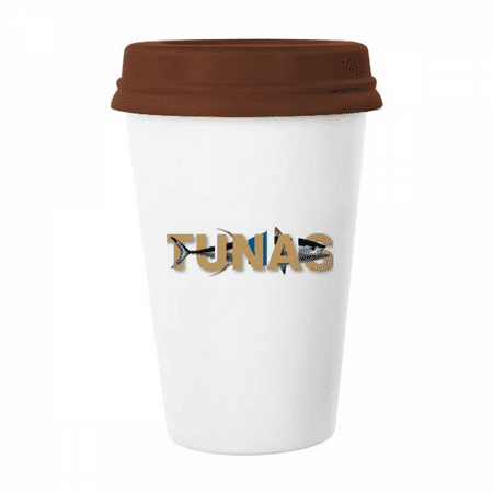

Tuna Marine Food Seafood Art Deco Fashion Mug Coffee Drinking Glass Pottery Cerac Cup Lid