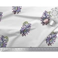 thumbnail image 3 of Soimoi Poly Georgette Fabric Leaves,Floral & Paisley Block Printed Fabric 1 Yard 52 Inch Wide, 3 of 3