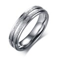 thumbnail image 2 of Men Women Stainless Steel Wedding Bands Forever Love Engagement Rings, 2 of 7