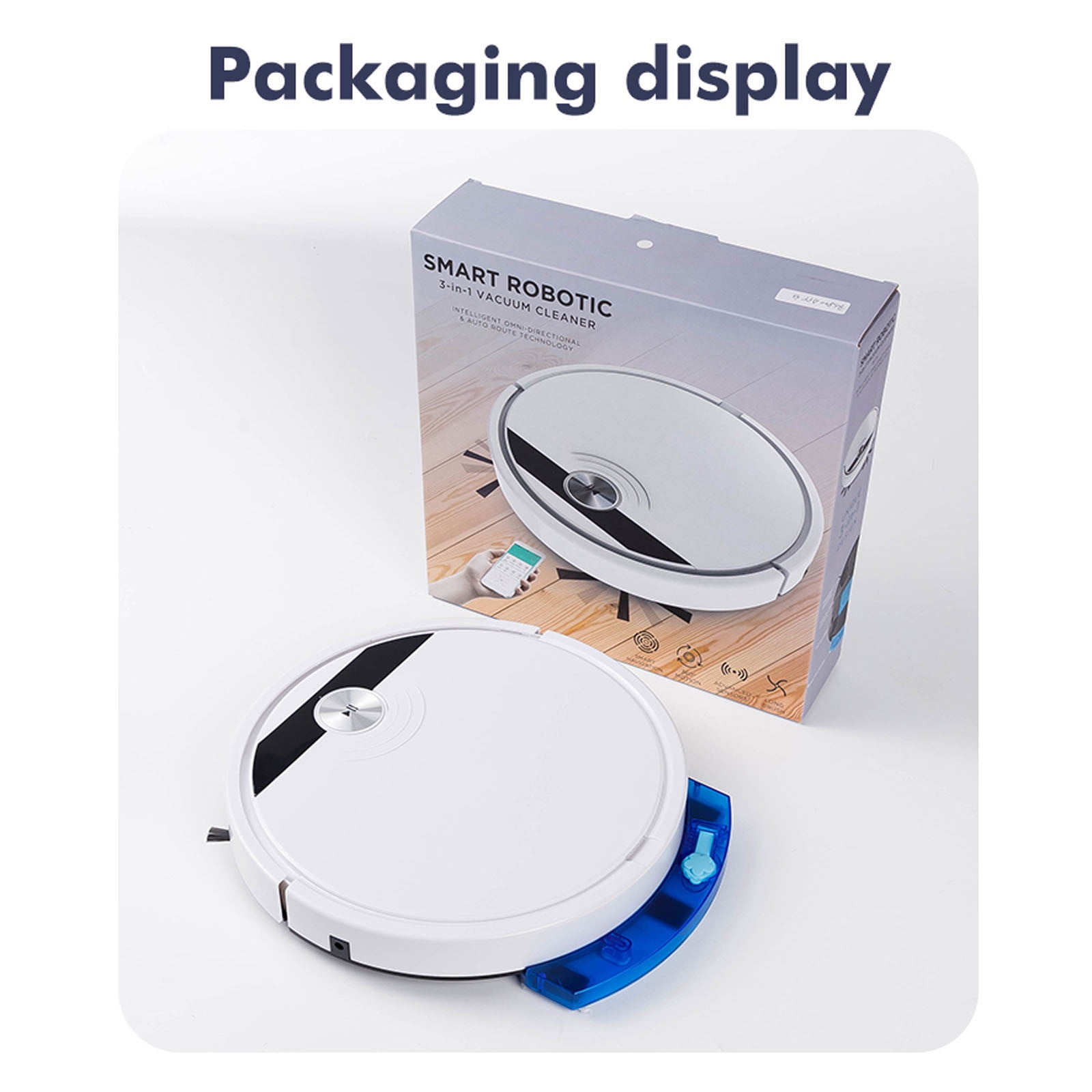 LHNFT Robot Vacuum Cleaner,2900 Strong Sunction Robot Vacuum with Washable HEPA Filter,Long Run Time,Remote Control,Self-Charging Robotic Vacuum Cleaner for Carpet Pet Hair