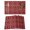Red, variant on Sage Green Boho Placemats Set of 6, Farmhouse Chic Abstract Patterned Placemats for Dining Table, Place Mats for Kitchen Tabletop, Waterproof Wipeable Dining Table Mats Set