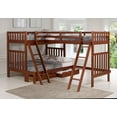 thumbnail image 4 of Aurora Twin Over Full Bunk Bed with Tri-Bunk Extension and Storage Drawers, Chestnut, 4 of 4