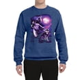 thumbnail image 2 of Wild Bobby, Fantasy Wolf Howling at The Full Moon Animal Lover Unisex Crewneck Graphic Sweatshirt, Vintage Heather Blue, 3XL, 2 of 3