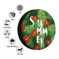 thumbnail image 4 of Yiaed Palm Leaves And Tropical Flowers Print Tire Wheel Cover, Waterproof Spare Tire Cover Fit for Jeep, Truck,Trailer, RV, SUV, Camper and Most Vehicle-14 inch, 4 of 6
