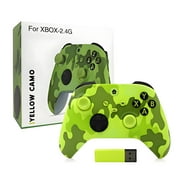 GJX Wireless Controller for Xbox One,Seamless-Operation Pc Controller,Smooth-Action Game Joystick,Immersive and Adaptive Gaming Controller for Xbox,Camouflage Green