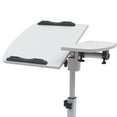 thumbnail image 5 of Height Adjustable Rolling Table Laptop Notebook Stand Tiltable Table Top Desk Sofa Bed Side Table Suitable for Bedroom Living Room Study Office Conference Room to Place Computers Projectors Books, 5 of 11