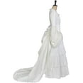 thumbnail image 3 of The Phantom Of The Opera Christine Daae Victorian Bustle white Dress Musical Broadway Gown, 3 of 7