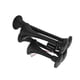 thumbnail image 5 of Kit De Bocina De Tren, 4 Bocinas De Trompeta Súper Durabilidad A Prueba De Polvo DC 12V Negro Antihumedad Resistente Al Desgaste Para Camiones Para Barcos Para Motocicletas, 5 of 7