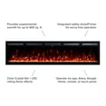thumbnail image 4 of Modern Ember 72" Vibrance Linear Electric Fireplace Crystal Ember Bed- Works with Wi-Fi App, 4 of 5