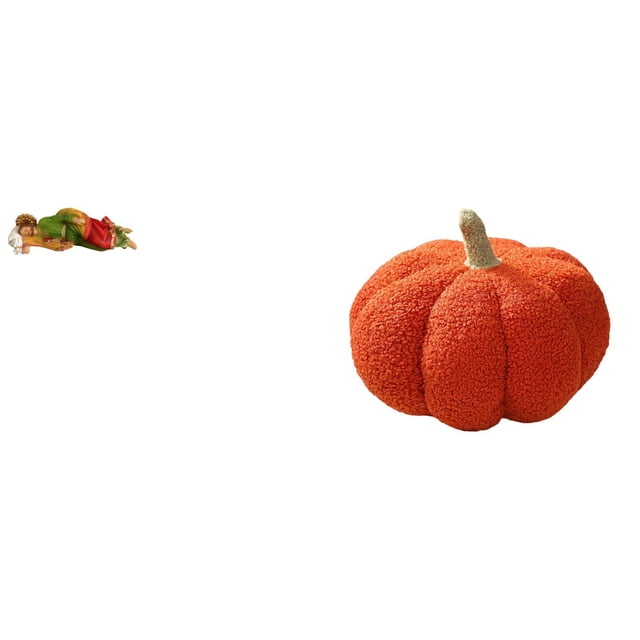 Estatua de José,Estatua de José durmiente,figura religiosa,Almohadas de calabaza de Halloween,Cojines de calabaza de Halloween,suaves,para decoración del hogar,Cojines decorativos de
