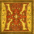 thumbnail image 1 of Ahgly Company Indoor Square Animal Yellow Traditional Area Rugs, 7' Square, 1 of 4