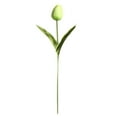 thumbnail image 1 of Matsuzay Flores artificiales de tulipán, ramo falso, tallo único, decoración del banquete de boda para el hogar Flores artificiales verde, 1 of 6