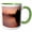 Green/White, variant on 3drose, Usa, Oregon, Deschutes National Forest. Fog Above the Deschutes River, 11oz Two-tone Red Mug