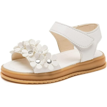 

Girl s Cute Floral Strap Sandals Flat Summer Sandals Shoes(Toddler/Little Kid