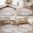 thumbnail image 4 of Round Rugs 6Ft, Wooden Plank Round Area Rug Washable Indoor Throw Carpet, Vintage Farmhouse Barn Door Wood Board Beige Soft Non Slip Circle Rug for Office Cabinet Home Decor Aesthetic, 4 of 8