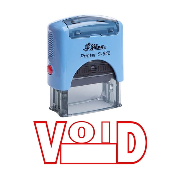 VOID Self Inking Rubber Stamp Custom Shiny Office Stationary Stamp