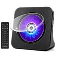 thumbnail image 1 of Desktop CD Player with Speakers, ROADOM CD Players for Home, Portable CD Player with Bluetooth Hi-Fi Stereo Sound,Remote Control,Supports CD/Bluetooth/FM, 1 of 6