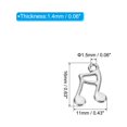 thumbnail image 2 of Unique Bargains Metal Pendants Drops, 100 Pack Musical Note Shape Mini Pendant for Jewelry Making DIY, Silver, 2 of 5