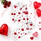 thumbnail image 1 of RKSTN Women's Valentines Pajama Sets Plus Size Notch Collar Button Down Valentine's Day Print T Shirt Top and Pjs Pant 2 Piece Matching Set Casual Lapel Sleepwear Shirt Pjs Loungewear Two Piece Set, 1 of 6