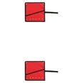 thumbnail image 4 of Redempat Portable Robuste Oxford Outil Rouleau Sac à Outils Multi-Poche Durable Imperméable Rouge 6 pack 2Set, 4 of 6