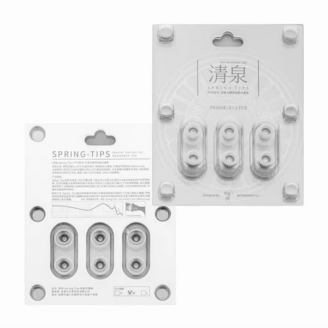 Auriculares Moondrop Spring Tips de silicona, 3 pares