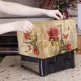 thumbnail image 5 of TSOVTHRID Eiffel Tower Rose Butterfly Print 2 Slice Toaster Cover Waterproof Bread Maker Protective Cover Stain Resistant Kitchen Small Appliance, Home Table Decor Gifts, 5 of 8