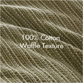thumbnail image 5 of JERFIT Queen/Full Comforter Set, 3-Piece Cotton Waffle Weave Bedding Set, Stone Washed Soft & Breathable All-Season Duvet Insert with Shams, Sage Green, 5 of 10