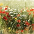 thumbnail image 2 of Cottingham, J.  26x26 Gold Ornate Wood Framed with Double Matting Museum Art Print Titled - Poppy Field, 2 of 4