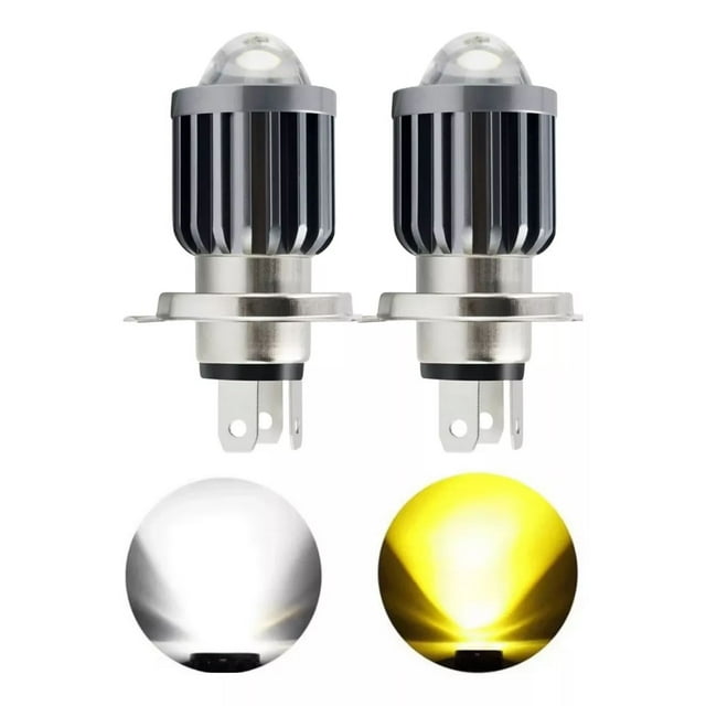 Kit Conversión Bombilla Led Faro Moto Ba20/h4 2pz Proyector
