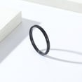 thumbnail image 3 of Anillo de acero de tungsteno con corte de diamante simple, estilo neutro, apilable, de moda, anillo liso, joyería de oro y tungsteno, 3 of 4