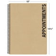 thumbnail image 5 of Global Printed Products Appointment Book ? Daily & Hourly Planner, Undated ? Spiral Notebook Organizer for Scheduling Appointments for Clients  ? 10"x13.5", 5 Column, 200 Pages (2 Pack) - GPP-0084, 5 of 5
