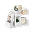 thumbnail image 5 of Furinno HERMITE Wooden Desktop Bookshelf Storage Organizer for Home and White, 5 of 6