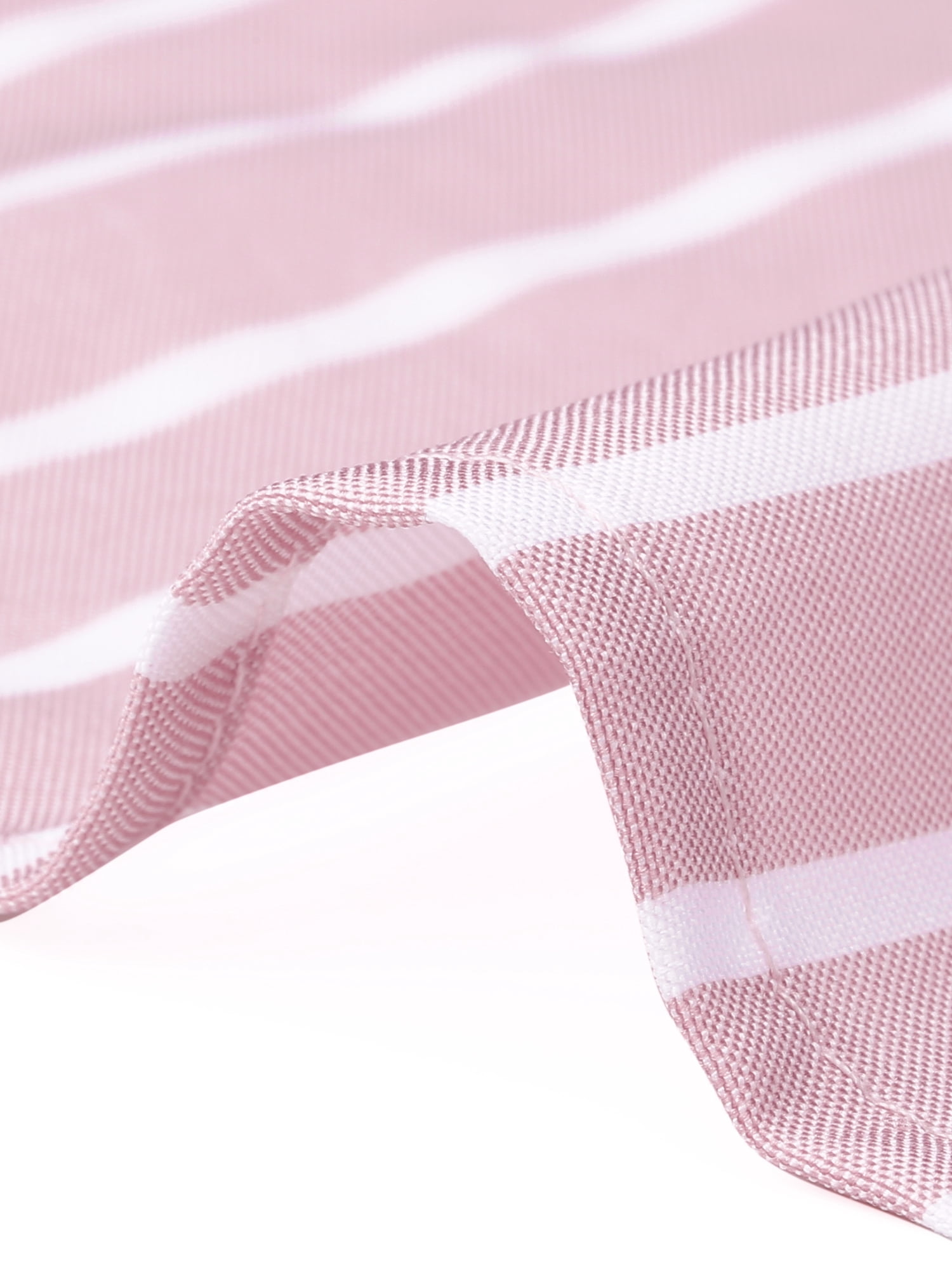 DARING DIVA Women's Striped Button Up Lapel Collar Tie Front Crop Shirt XL Pink Striped