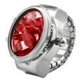thumbnail image 1 of kjfeif Montre Bague Colorée avec Couvercle Rabattable Cadran Ovale Élastique en Acier Inoxydable Montre pour Femme Bague pour Doigt Anniversaire Accessoires de Mode pour Femmes Adolescentes Lac Bande Élastique Confortable pour la Mode, 1 of 9