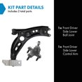 thumbnail image 2 of Trq Brazo De Control Inferior Delantero Izquierdo Con Rótula Compatible Con Volkswagen Tiguan 2010-2017 2017-2018 Tiguan Limited, 2 of 5